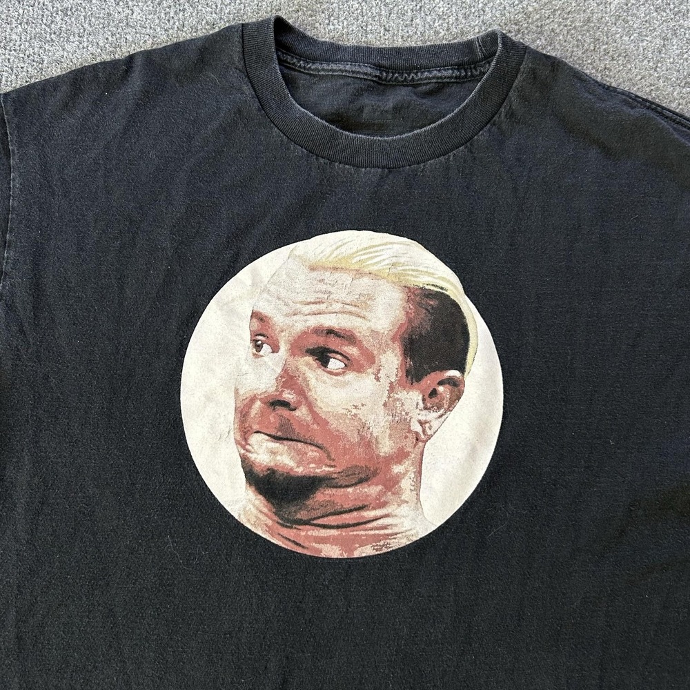 WWE James Ellsworth Funny Face Graphic T-Shirt Black Wrestling Tee‎ Mens